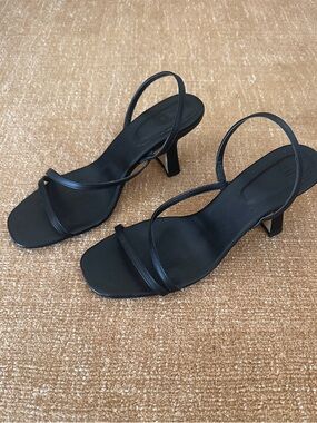 H&M Black Strappy Heel Sandals